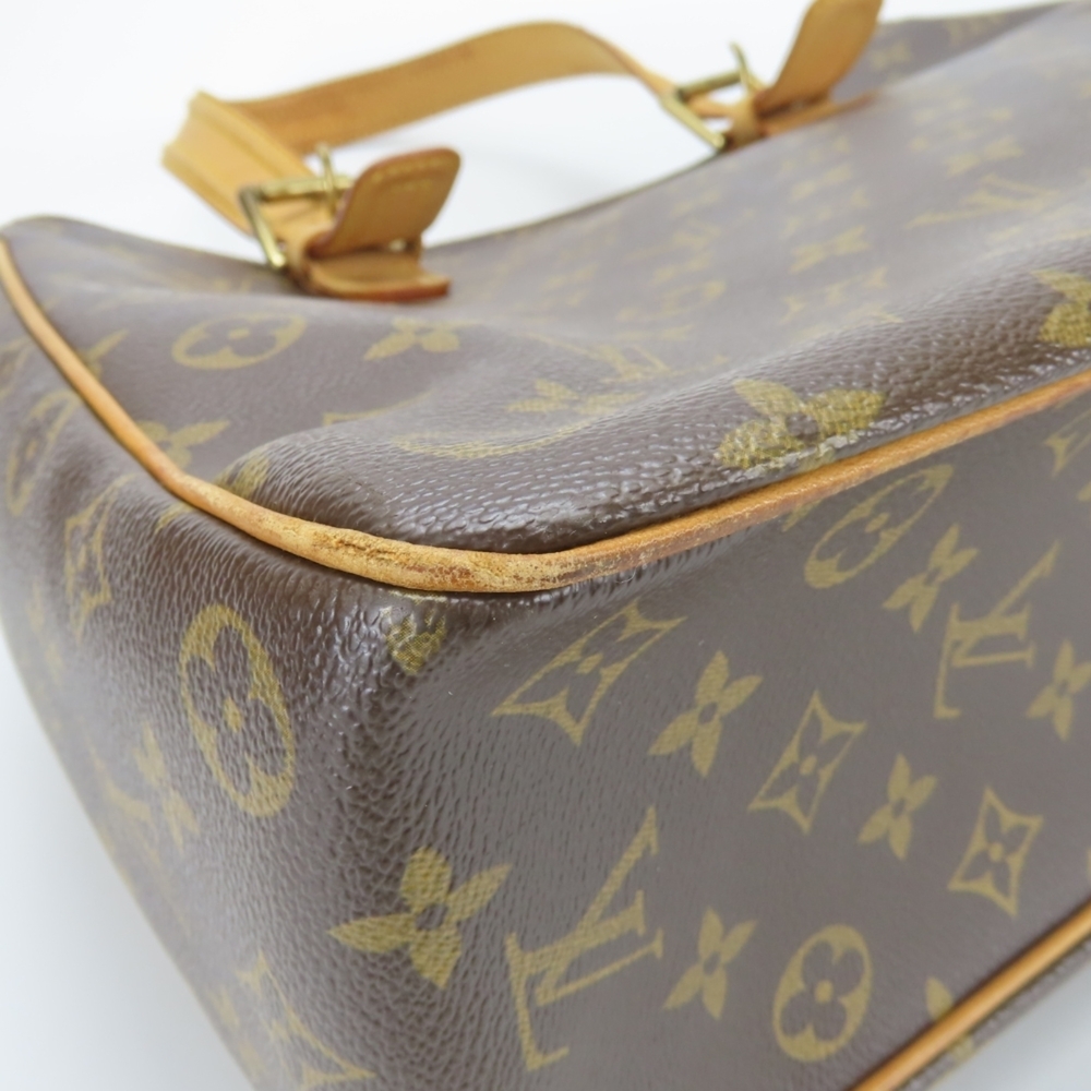 LOUIS VUITTON Authentic Brown Monogram Leather Tote Bag - Picture 10 of 16